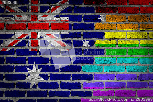 Image of Dark brick wall - LGBT rights - Australia