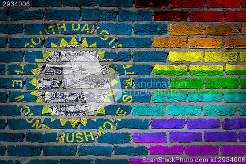 Image of Dark brick wall - LGBT rights - South Dakota