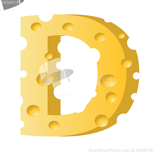 Image of cheese letter D