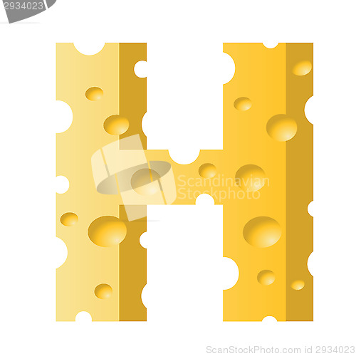 Image of cheese letter H