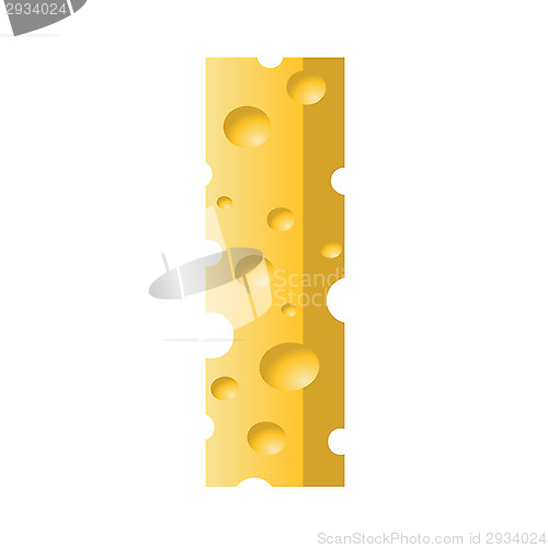 Image of cheese letter I