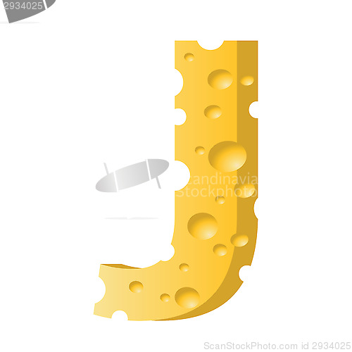 Image of cheese letter J