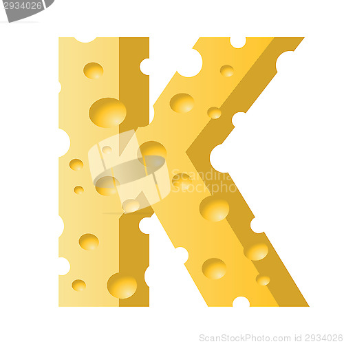 Image of cheese letter K