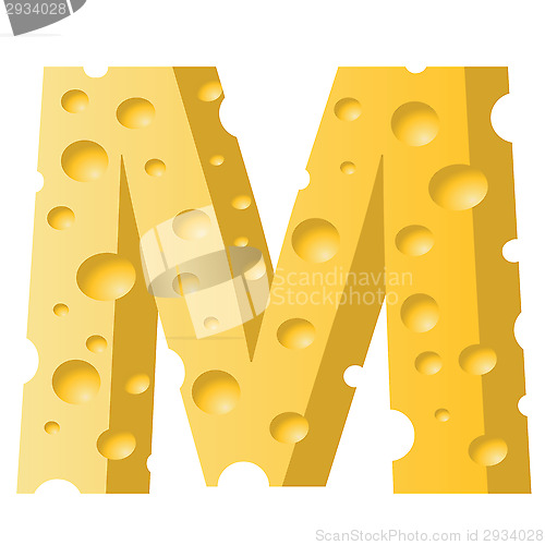 Image of cheese letter M