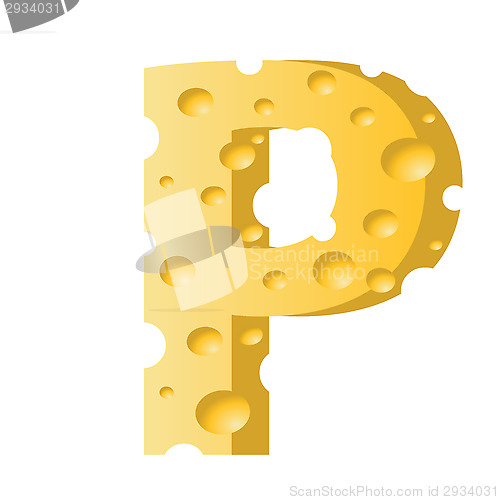 Image of cheese letter P