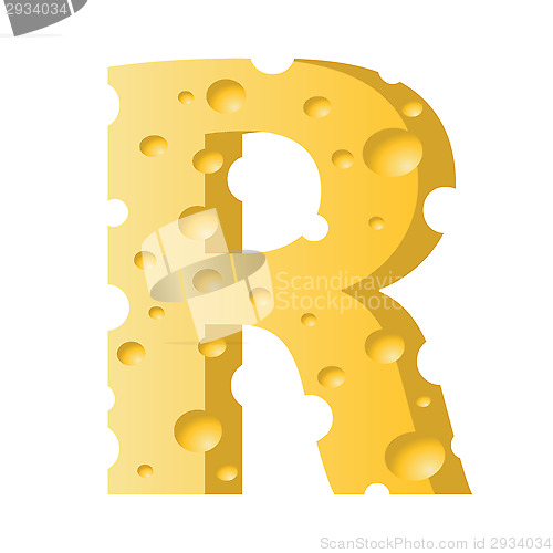 Image of cheese letter R