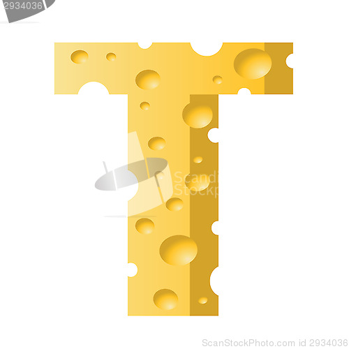 Image of cheese letter T