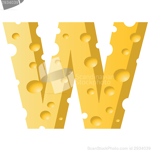 Image of cheese letter W