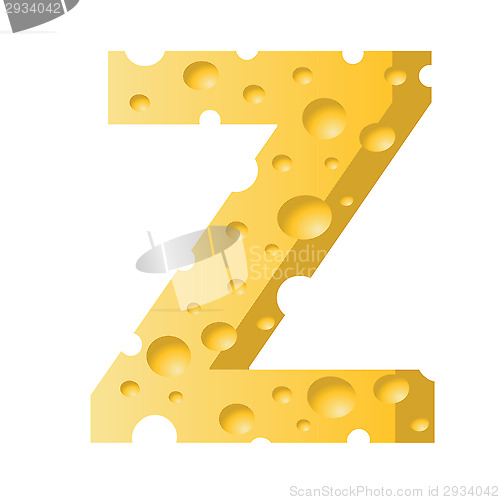 Image of cheese letter Z