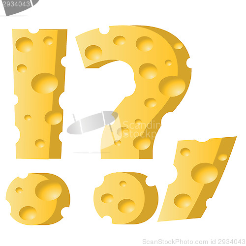 Image of cheese question mark