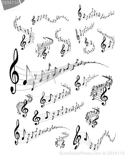 Image of Musical staves