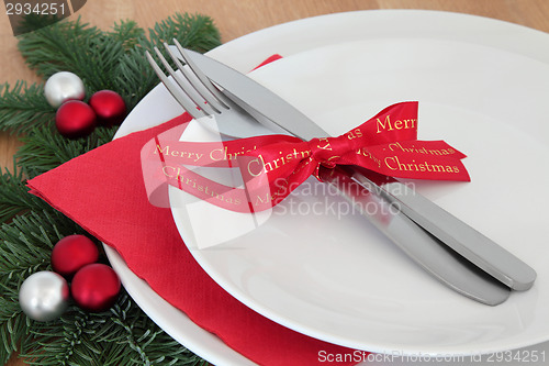 Image of Christmas Dinner Setting