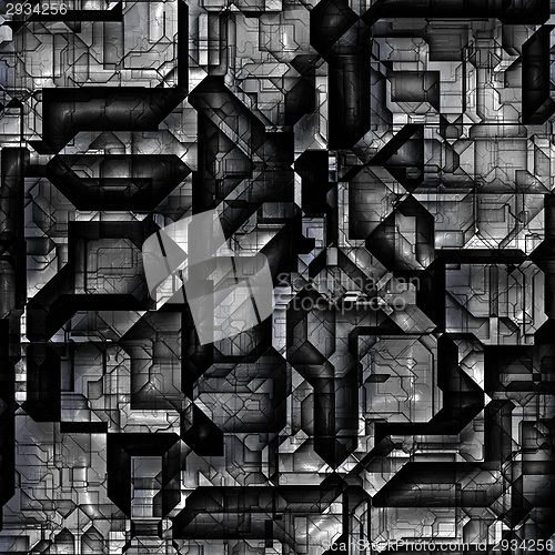 Image of Seamless sci-fi background