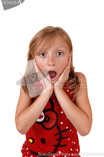 Image of Surprised young girl.