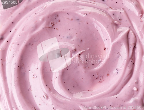 Image of pink berry yogurt