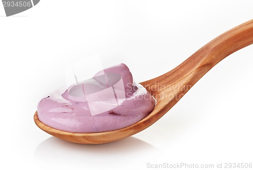 Image of pink fruit yogurt