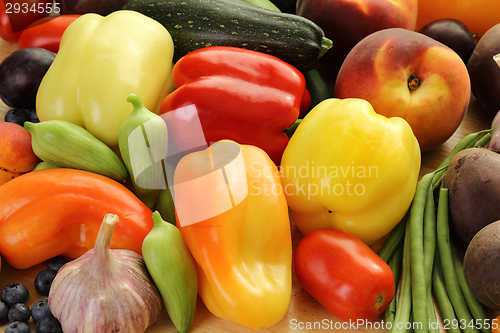 Image of Fruits and vegetables.