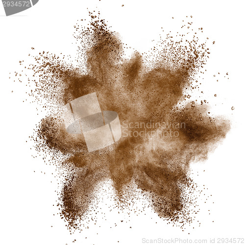 Image of Coffee explosion isolated on white