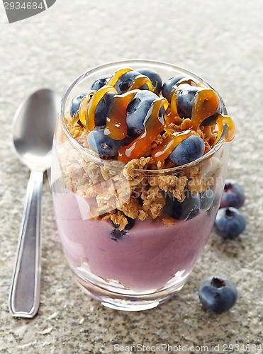 Image of dessert with blueberries