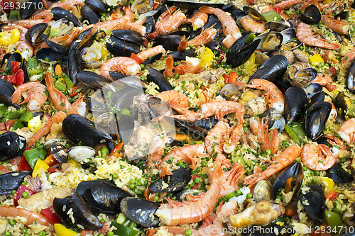 Image of paella background