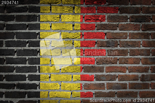 Image of Dark brick wall - Belgium