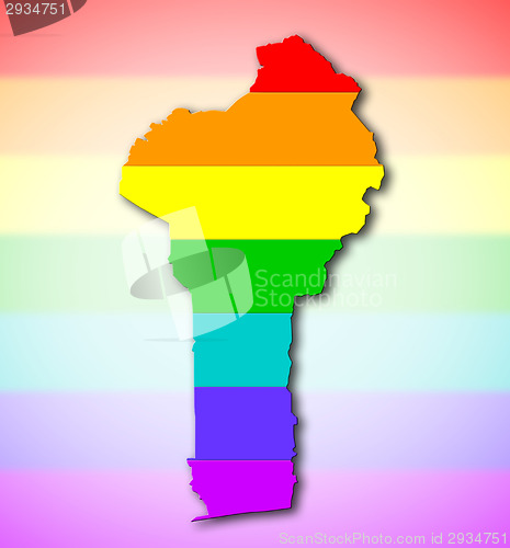 Image of Benin - Rainbow flag pattern