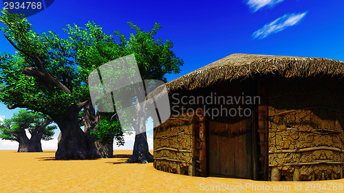 Image of African village