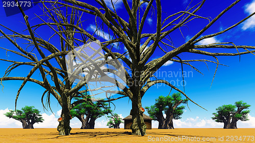 Image of African village