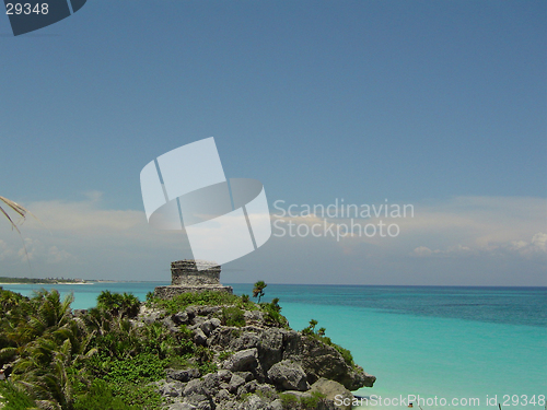 Image of tulum temple, mexico