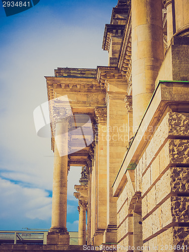 Image of Retro look Reichstag Berlin