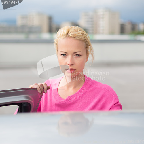 Image of Responsible female driver.