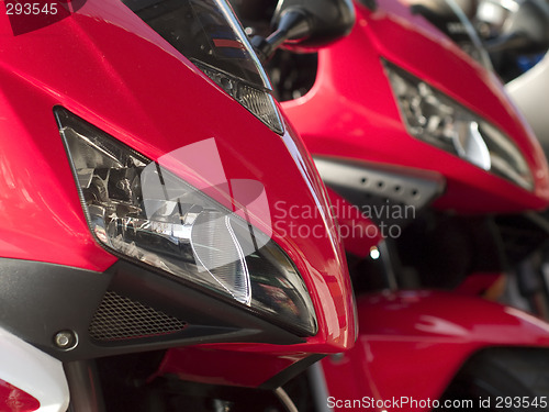 Image of Details of two motorbikes