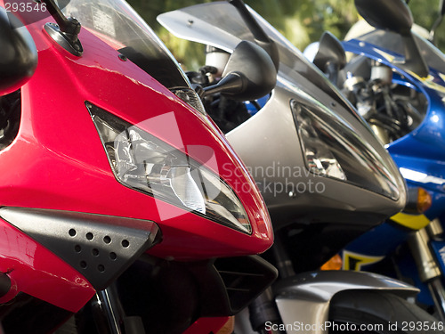 Image of Three motorbikes