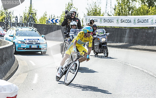 Image of Vincenzo Nibali - The Winner of Tour de France 2014