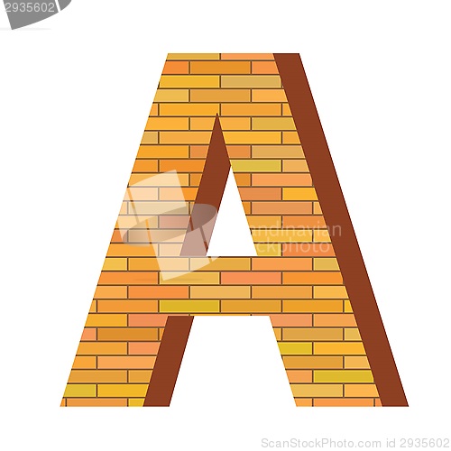 Image of brick letter A