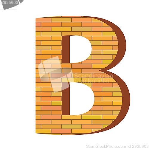 Image of brick letter B