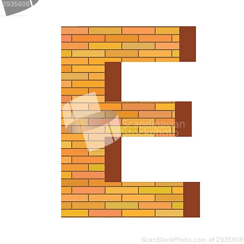 Image of brick letter E