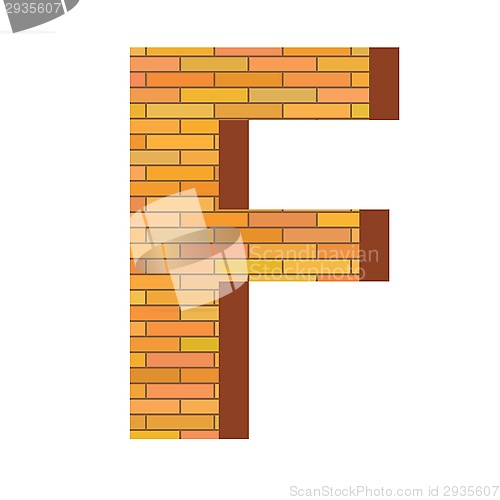 Image of brick letter F