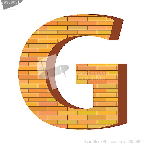 Image of brick letter G