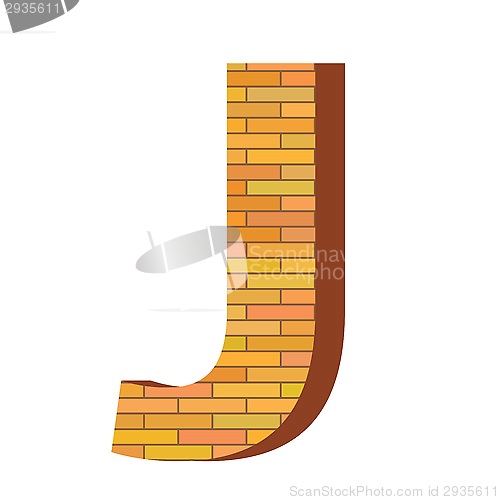 Image of brick letter J