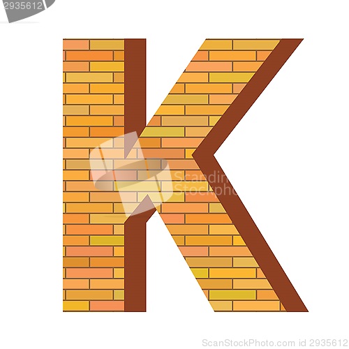 Image of brick letter K