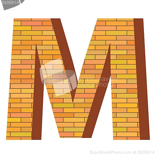 Image of brick letter M