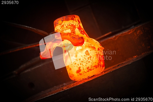 Image of Hot iron in smeltery