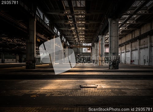 Image of Large industrial hall of a repair station