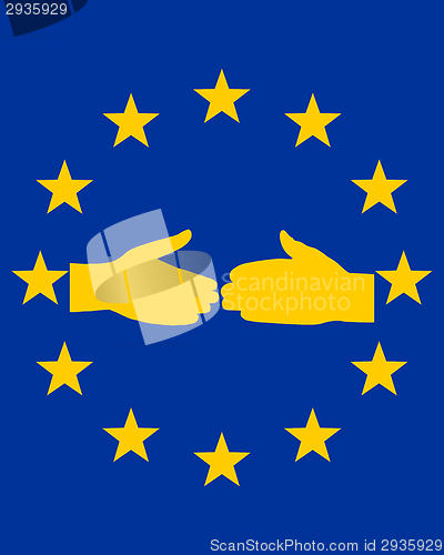 Image of European handshake