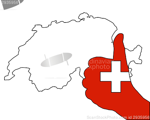 Image of Switzerland hand signal
