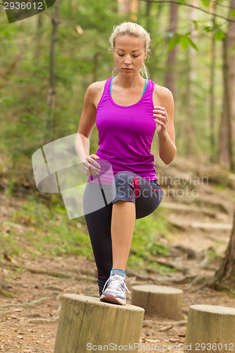 Image of Lady training outdoors.