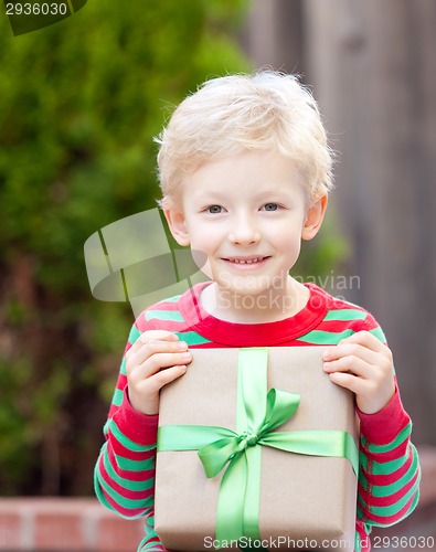 Image of kid at christmas