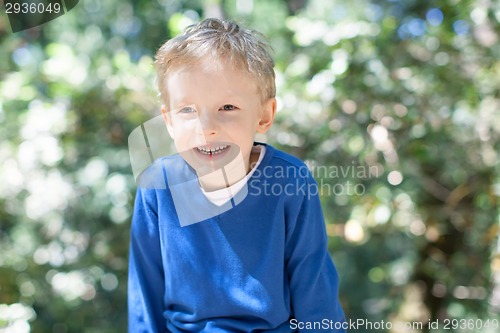 Image of kid in forest