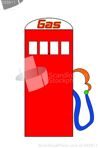 Image of Cartoon Gas Pump